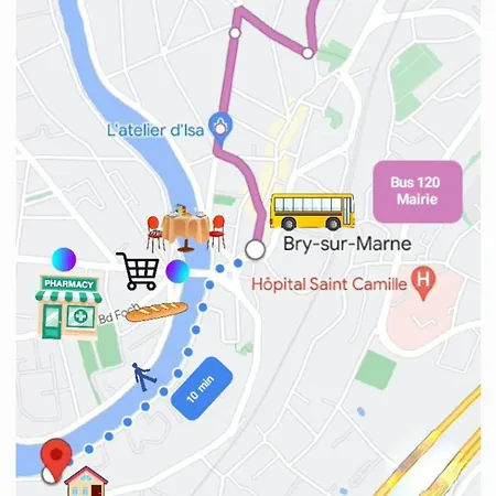 Aux Portes De Paris / Bord De Marne Apartment Bry-sur-Marne